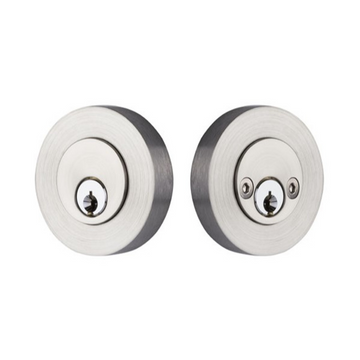 Emtek Stainless Steel Modern Disc Deadbolt Double Cylinder S50024